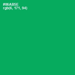 #06AB5E - Green Haze Color Image