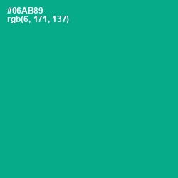 #06AB89 - Niagara Color Image