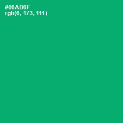 #06AD6F - Jade Color Image