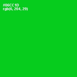 #06CC1D - Green Color Image