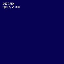 #070254 - Gulf Blue Color Image