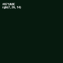 #071A0E - Gordons Green Color Image