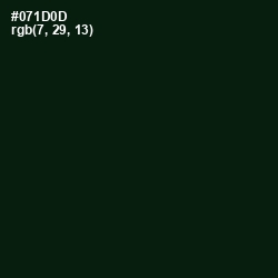 #071D0D - Gordons Green Color Image