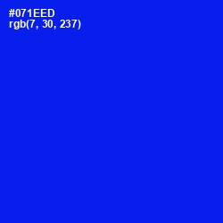 #071EED - Blue Color Image