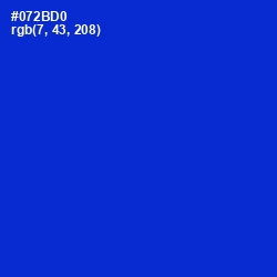 #072BD0 - Dark Blue Color Image