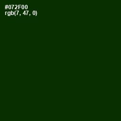 #072F00 - Deep Fir Color Image