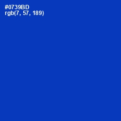 #0739BD - Persian Blue Color Image