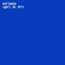 #073BBB - Persian Blue Color Image