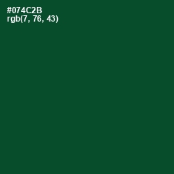 #074C2B - Sherwood Green Color Image