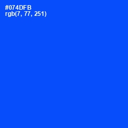 #074DFB - Blue Ribbon Color Image