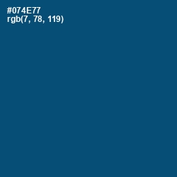 #074E77 - Chathams Blue Color Image