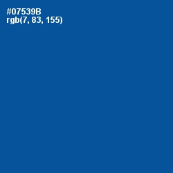 #07539B - Congress Blue Color Image