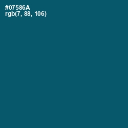 #07586A - Chathams Blue Color Image