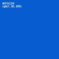 #075CD0 - Science Blue Color Image
