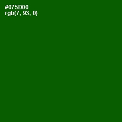 #075D00 - Dark Fern Color Image