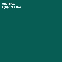 #075D54 - Deep Sea Green Color Image