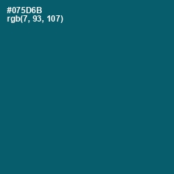 #075D6B - Chathams Blue Color Image