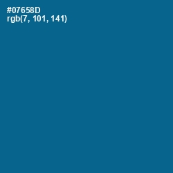 #07658D - Bahama Blue Color Image