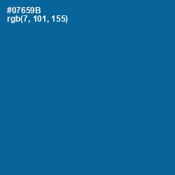 #07659B - Bahama Blue Color Image