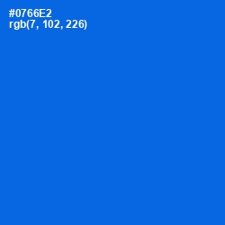 #0766E2 - Blue Ribbon Color Image