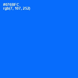 #076BFC - Blue Ribbon Color Image