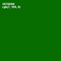 #076D00 - Japanese Laurel Color Image