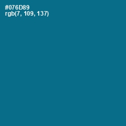 #076D89 - Blue Lagoon Color Image