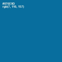 #076E9D - Bahama Blue Color Image