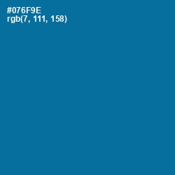 #076F9E - Bahama Blue Color Image