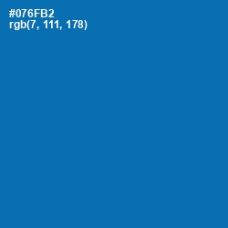 #076FB2 - Deep Cerulean Color Image