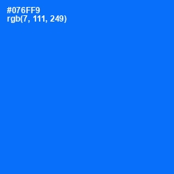 #076FF9 - Blue Ribbon Color Image