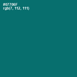 #07706F - Pine Green Color Image