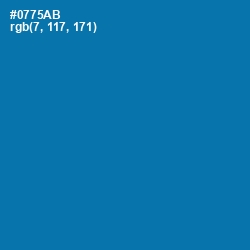 #0775AB - Deep Cerulean Color Image