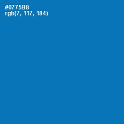 #0775B8 - Deep Cerulean Color Image