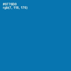 #0776B0 - Deep Cerulean Color Image