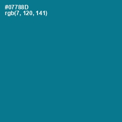 #07788D - Blue Lagoon Color Image