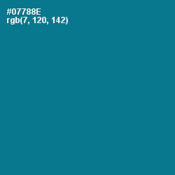 #07788E - Blue Lagoon Color Image