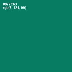 #077C63 - Pine Green Color Image