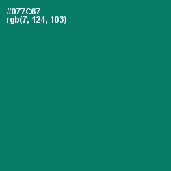 #077C67 - Pine Green Color Image