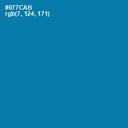 #077CAB - Deep Cerulean Color Image