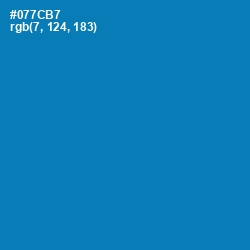 #077CB7 - Deep Cerulean Color Image