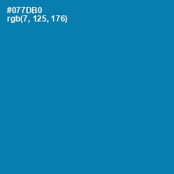 #077DB0 - Deep Cerulean Color Image