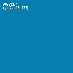 #077DB1 - Deep Cerulean Color Image