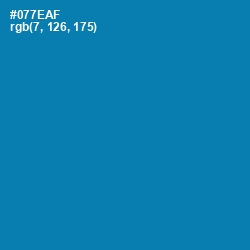 #077EAF - Deep Cerulean Color Image