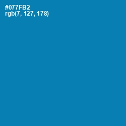 #077FB2 - Deep Cerulean Color Image