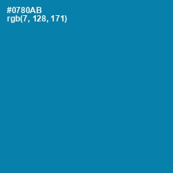 #0780AB - Bondi Blue Color Image