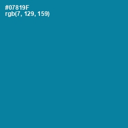 #07819F - Blue Chill Color Image