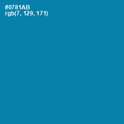 #0781AB - Bondi Blue Color Image