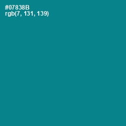 #07838B - Teal Color Image