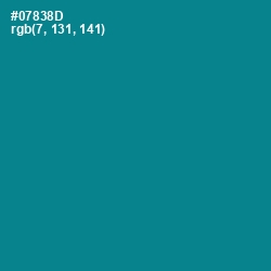 #07838D - Teal Color Image